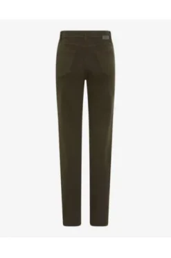 BRAX Jeans Carola oliv Feminine Fit in Premium-Denim
