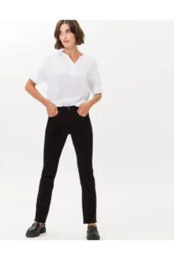 BRAX Jeans Carola schwarz Feminine Fit in Premium-Denim