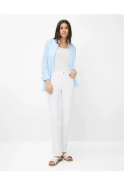 BRAX Jeans Carola weiß Feminine Fit in Premium-Denim