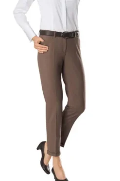 BRAX Karo-Hose Maron bordeaux