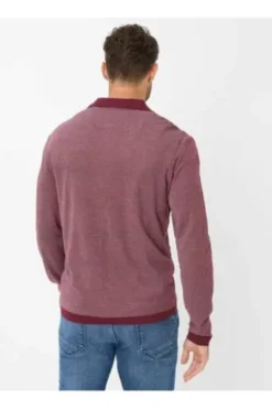 BRAX Langarm Polo-Shirt Paros velvet