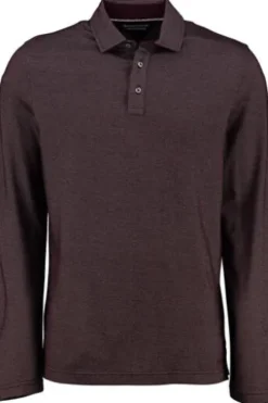 BRAX Langarm Polo Shirt Prescot bordeaux