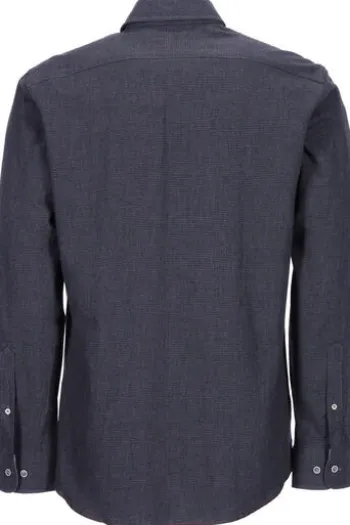BRAX Leicht Flanell Hemd anthrazit gemustert Modern Fit