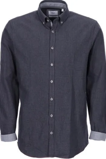 BRAX Leicht Flanell Hemd anthrazit gemustert Modern Fit