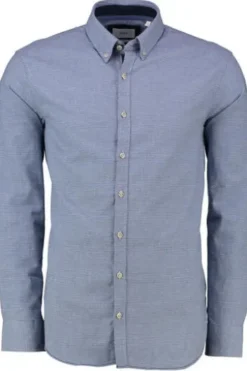 BRAX Leicht Flanell Hemd blau gemustert Modern Fit