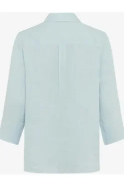 BRAX Leinen-Bluse Vicki blue 3/4-Arm