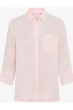 BRAX Leinen-Bluse Vicki dusty rose 3/4-Arm