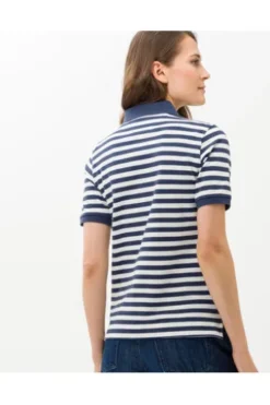 BRAX Polo-Shirt Cleo marine gestreift