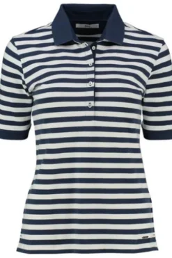 BRAX Polo-Shirt Cleo marine gestreift
