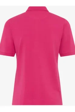 BRAX Polo-Shirt Cleo rot Pique-Qualität