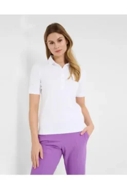 BRAX Polo-Shirt Cleo weiß