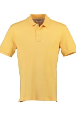 BRAX Polo-Shirt Gelb Regular Fit Hi Flex Style Pete Blue Planet