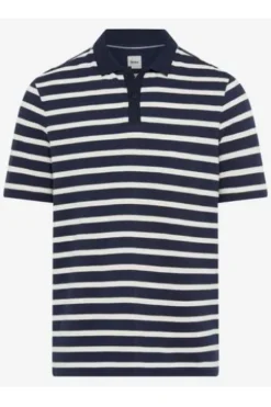 BRAX Polo Shirt Paco navy gestreift