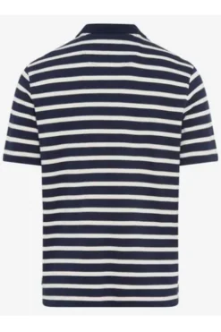 BRAX Polo Shirt Paco navy gestreift