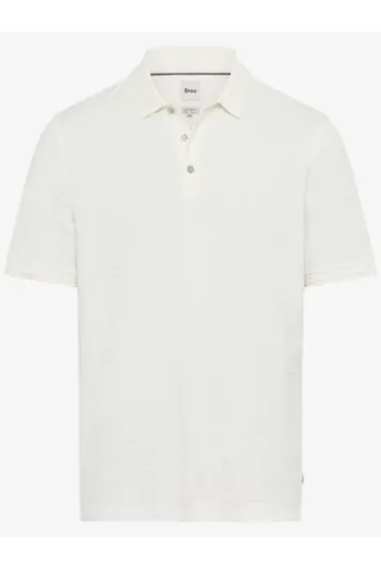 BRAX Polo-Shirt Paco offwhite