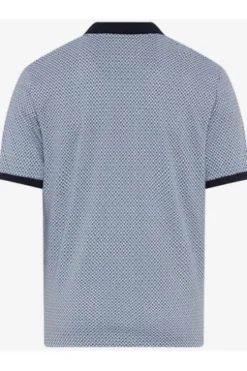 BRAX Polo-Shirt Perry cove gemustert