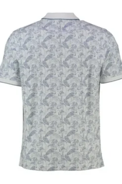 BRAX Polo Shirt Perry weiss geblümt