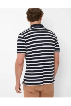 BRAX Polo Shirt Perry weiss geblümt