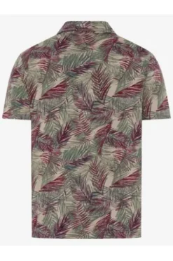 BRAX Polo-Shirt Philo light khaki gemustert
