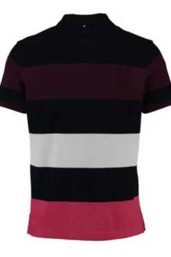 BRAX Polo-Shirt Pio beere gestreift
