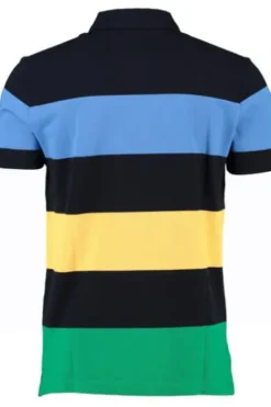 BRAX Polo-Shirt Pio blau gestreift