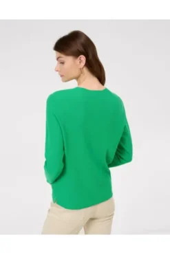 BRAX Pullover Lesley grün in sommerlicher Qualität