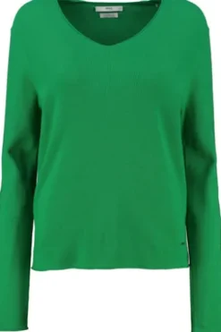 BRAX Pullover Lesley grün in sommerlicher Qualität