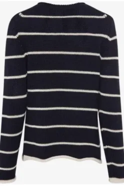 BRAX Pullover Lesley marine im trendigen Rippstrick