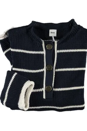 BRAX Pullover Lesley marine im trendigen Rippstrick
