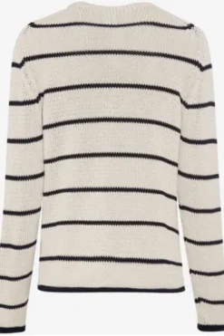 BRAX Pullover Lesley natur im trendigen Rippstrick