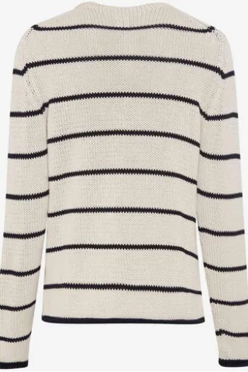 BRAX Pullover Lesley natur im trendigen Rippstrick