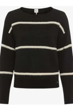 BRAX Pullover Lisa black gestreift