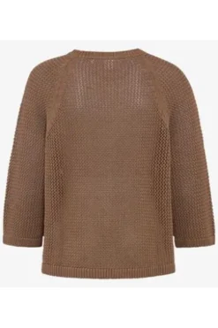 BRAX Pullover Nala mocha brown 3/4-Arm