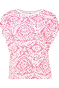 BRAX Shirt Caelen Pink gemustert im graphischen Dessin