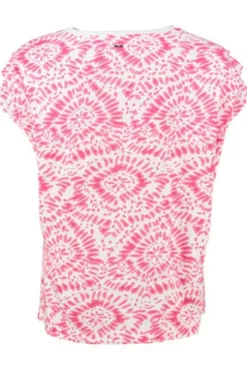 BRAX Shirt Caelen Pink gemustert im graphischen Dessin