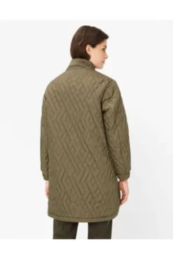 BRAX Strickjacke Alicia khaki in softer Baumwoll-Mixqualität