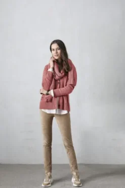 BRAX Strickjacke Alicia Wollmix-Qualität altrosa
