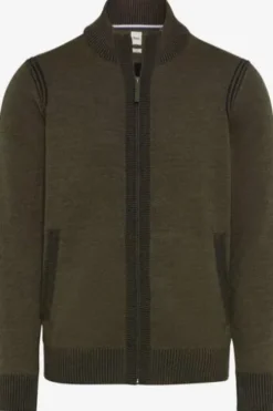 BRAX Strickjacke Jake deep jungle