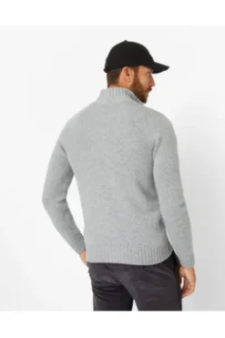 BRAX Strickjacke Jake grau