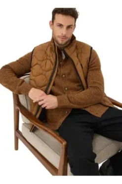 BRAX Strickjacke Jeff toffee