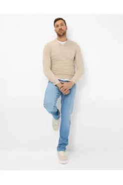 BRAX Summerlight Flex Jeans Cadiz Ocean blue used Straight Fit