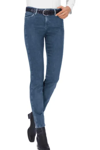 BRAX Thermo-Jeans Mary jeansblau Slim Fit mit warmer Innenseite