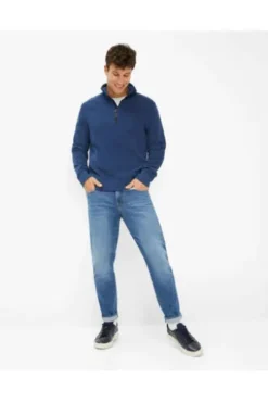 BRAX Troyer Savio blau EASY RIB