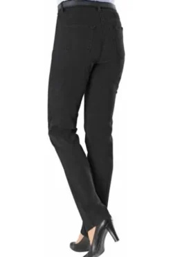 BRAX Winter-Dream-Hose Mary schwarz Slim Fit in angerauter Qualität
