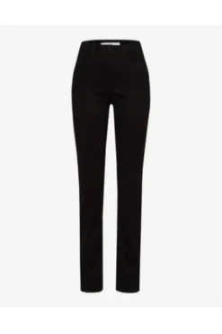 BRAX Winter-Dream-Hose Mary schwarz Slim Fit in angerauter Qualität