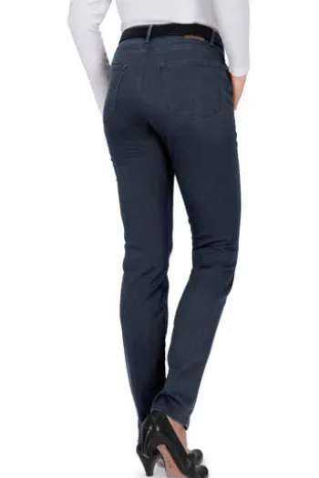 BRAX Winter-Dream-Hose Shakira marine Slim Fit in angerauter Qualität