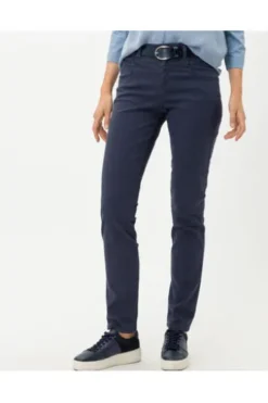 BRAX Winter-Dream-Hose Shakira marine Slim Fit in angerauter Qualität