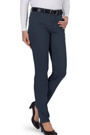 BRAX Winter-Dream-Hose Shakira marine Slim Fit in angerauter Qualität