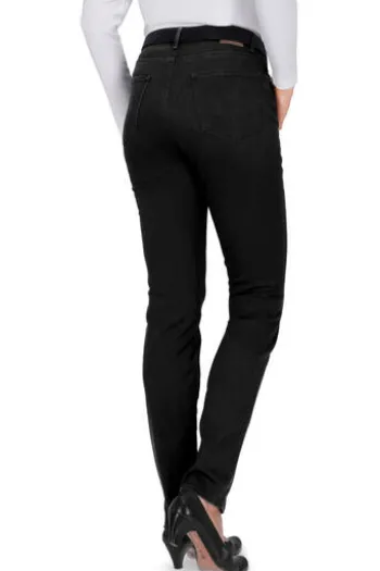 BRAX Winter-Dream-Hose Shakira schwarz Slim Fit in angerauter Qualität