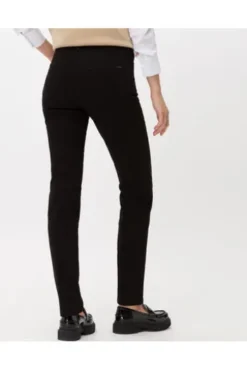 BRAX Winter-Dream-Hose Shakira schwarz Slim Fit in angerauter Qualität